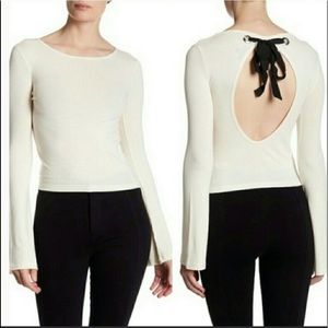 Topshop Tie Back Crop Top
